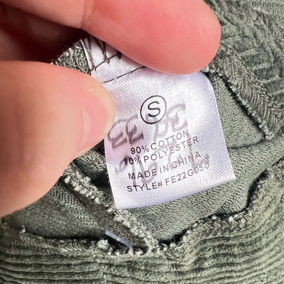 Altar'd State Olive Corduroy Mini Skirt size S NWT - Picture 5 of 6
